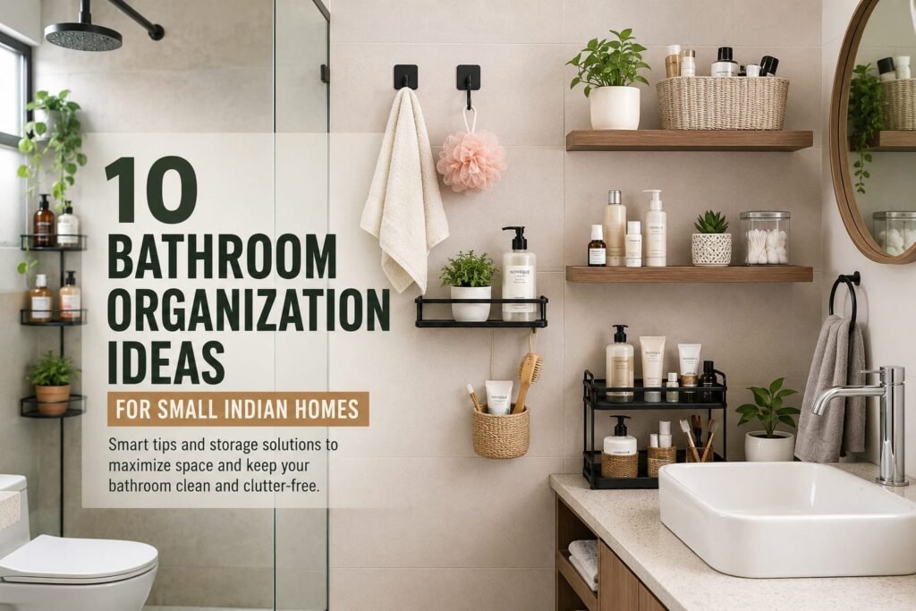 10 Bathroom Organization Ideas for Small Indian Homes